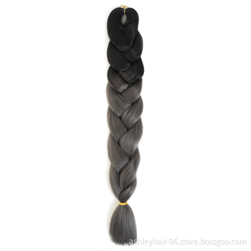 32 Inch 165G High Temperature Fiber Two Tone Color Synthetic Hair Ultra Jumbo Braid
